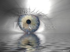 Fototapeta vliesov 270 x 200, 5681033 - Auge + Wassereffekt