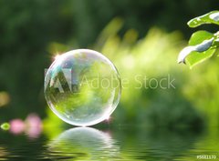 Fototapeta360 x 266  Seifenblase + Wassereffekt, 360 x 266 cm
