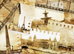 Fototapeta pltno 160 x 116, 5706453 - Parisian memories -  old photo- album - Pask vzpomnky