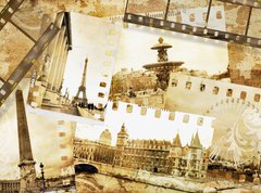 Fototapeta vliesov 270 x 200, 5706453 - Parisian memories -  old photo- album