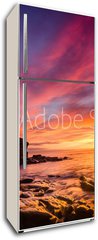 Samolepka na lednici fólie 80 x 200, 57316748 - Dawn at Collywell Bay - Úsvit v zátoce Collywell