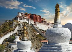Fototapeta papr 254 x 184, 57727325 - The Potala Palace in Tibet during sunset