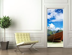 Samolepka na dvee flie 90 x 220  island, 90 x 220 cm