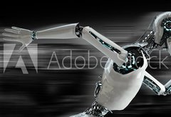 Fototapeta pltno 174 x 120, 57973236 - robot android runnning speed concept