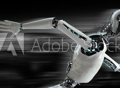 Fototapeta330 x 244  robot android runnning speed concept, 330 x 244 cm