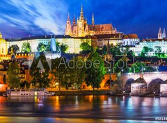 Fototapeta330 x 244  Night scenery of Prague, Czech Republic, 330 x 244 cm