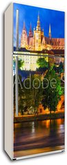 Samolepka na lednici flie 80 x 200  Night scenery of Prague, Czech Republic, 80 x 200 cm
