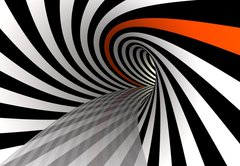Samolepka flie 145 x 100  Tunnel of linesD, 145 x 100 cm