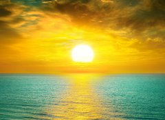 Fototapeta vliesov 100 x 73, 58282412 - Beautiful sunset above the sea