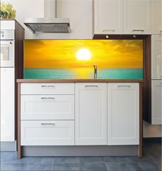 Fototapeta do kuchyn flie 180 x 60, 58282412 - Beautiful sunset above the sea - Krsn zpad slunce nad moem