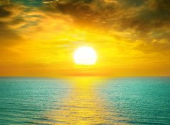 Fototapeta330 x 244  Beautiful sunset above the sea, 330 x 244 cm
