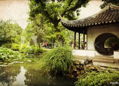 Samolepka fólie 100 x 73, 58296119 - Chinese traditional garden - Suzhou - China - Čínská tradiční zahrada