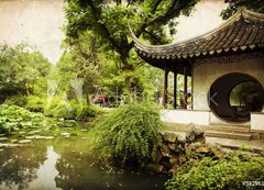Samolepka flie 200 x 144  Chinese traditional garden  Suzhou  China, 200 x 144 cm