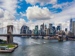 Samolepka flie 270 x 200  New York City in the glow of sunset, 270 x 200 cm