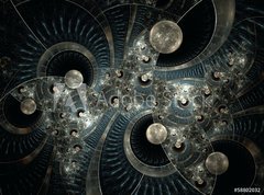 Samolepka flie 270 x 200  Colorful fractal glass, digital artwork for creative, 270 x 200 cm