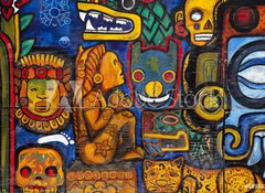 Samolepka flie 100 x 73  Graffiti in a wall in Mexico City, 100 x 73 cm