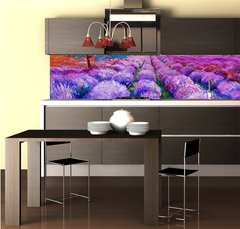 Fototapeta do kuchyně fólie 260 x 60, 59143146 - Lavender fields - Levandulová pole
