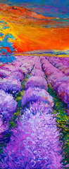 Samolepka na dvee flie 90 x 220, 59143146 - Lavender fields
