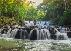 Fototapeta papír 160 x 116, 59695973 - forest waterfall at National Park, Panorama - lesní vodopád v Národním parku Panorama