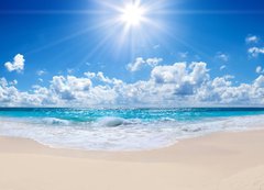 Samolepka flie 200 x 144  tropical beach and sea  landscape, 200 x 144 cm