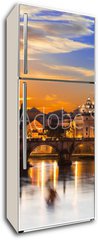 Samolepka na lednici fólie 80 x 200, 60069583 - Sunset view of Basilica St Peter and river Tiber in Rome. Italy - Západ slunce na baziliku sv. Petra a řeky Tiber v Římě. Itálie