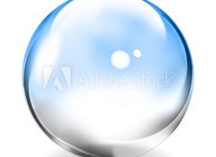Samolepka flie 100 x 73  Transparent Glass Sphere, 100 x 73 cm