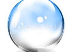 Samolepka flie 200 x 144  Transparent Glass Sphere, 200 x 144 cm