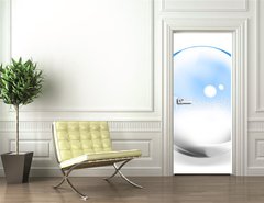 Samolepka na dvee flie 90 x 220  Transparent Glass Sphere, 90 x 220 cm