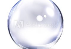 Fototapeta174 x 120  Transparent Glass Sphere, 174 x 120 cm