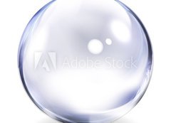 Samolepka flie 200 x 144, 6018533 - Transparent Glass Sphere - Prhledn sklenn koule