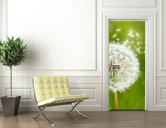 Samolepka na dvee flie 90 x 220  dandelion with flying seeds, 90 x 220 cm