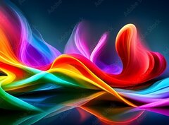 Fototapeta pltno 330 x 244, 607348262 - Abstract colorful smoke on a black background