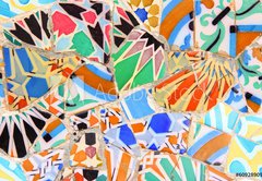 Samolepka flie 145 x 100, 60928909 - Barcelona, Spain - Gaudi mosaic