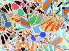 Fototapeta papr 360 x 266, 60928909 - Barcelona, Spain - Gaudi mosaic