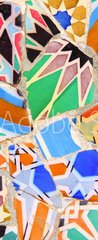 Samolepka na dvee flie 90 x 220, 60928909 - Barcelona, Spain - Gaudi mosaic