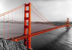 Samolepka flie 145 x 100, 61030052 - Golden Gate, San Francisco, California, USA. - Golden Gate, San Francisco, Kalifornie, USA.