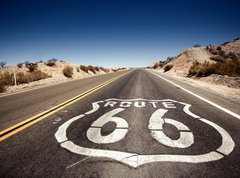 Samolepka flie 270 x 200, 61077267 - Famous Route 66 - Slavn cesta 66