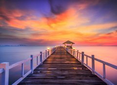 Fototapeta pltno 240 x 174, 61181973 - Wooded bridge - Zalesnn most