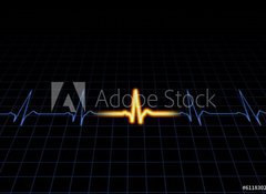 Fototapeta100 x 73  Heart machine display, 100 x 73 cm