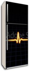 Samolepka na lednici fólie 80 x 200, 6118302 - Heart machine display - Zobrazení displeje srdce