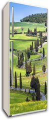 Samolepka na lednici flie 80 x 200  Road with curves and cypresses in Tuscany, Italy, 80 x 200 cm