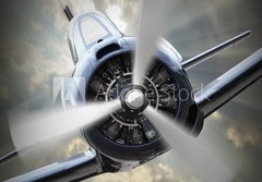 Fototapeta papr 184 x 128, 61259477 - Propeller plane. - Vrtulov letadlo.