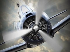 Samolepka flie 270 x 200, 61259477 - Propeller plane. - Vrtulov letadlo.