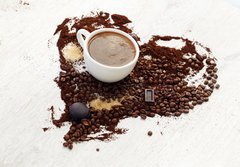 Fototapeta papr 184 x 128, 61314951 - Coffee heart
