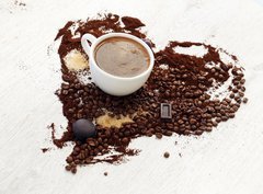 Fototapeta pltno 330 x 244, 61314951 - Coffee heart