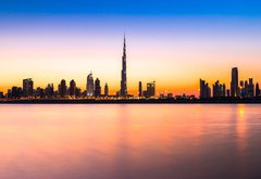 Fototapeta pltno 174 x 120, 62073287 - Dubai skyline at dusk, UAE.