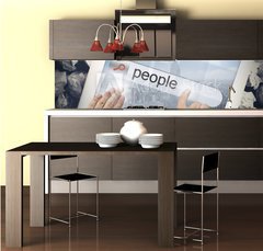 Fototapeta do kuchyně fólie 260 x 60, 62169179 - Hand touching people on search bar on tablet screen - Ruka se dotýká lidí na vyhledávacím panelu na obrazovce tabletu