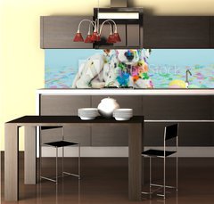Fototapeta do kuchyn flie 260 x 60  Easter Dalmatain Puppy, 260 x 60 cm