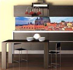 Fototapeta do kuchyn flie 260 x 60  Brno view , 260 x 60 cm
