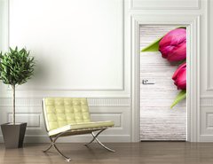 Samolepka na dvee flie 90 x 220  Tulip., 90 x 220 cm